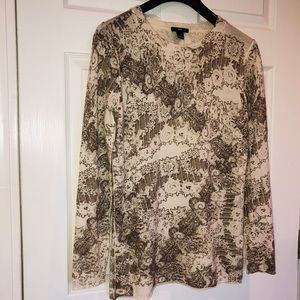 Gold Metallic Lite Sweater NWOT